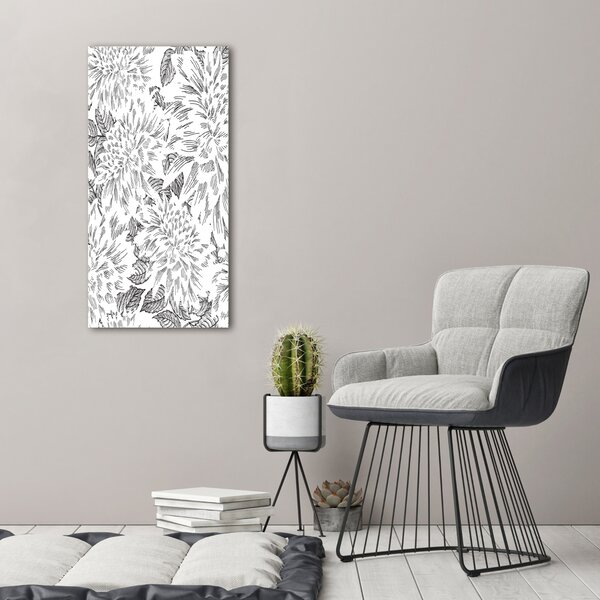 Vertikální Moderní obraz canvas na rámu Pivoňka ocv-104657062
