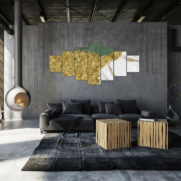Obraz - Zelený mramor N⁰2 (210x100 cm)