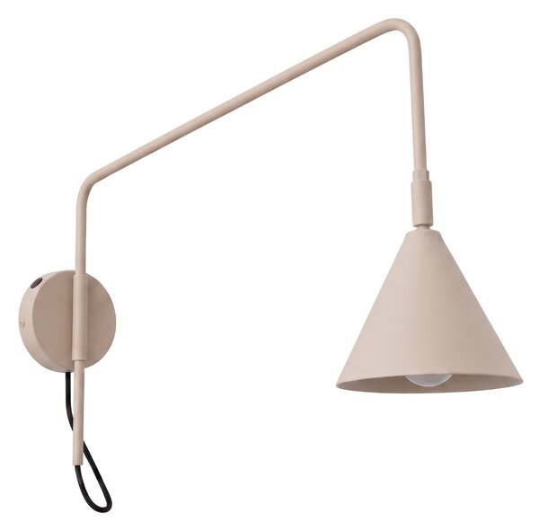 Sollux Lighting Nástěnné svítidlo NOX 1 taupe s vypínačem