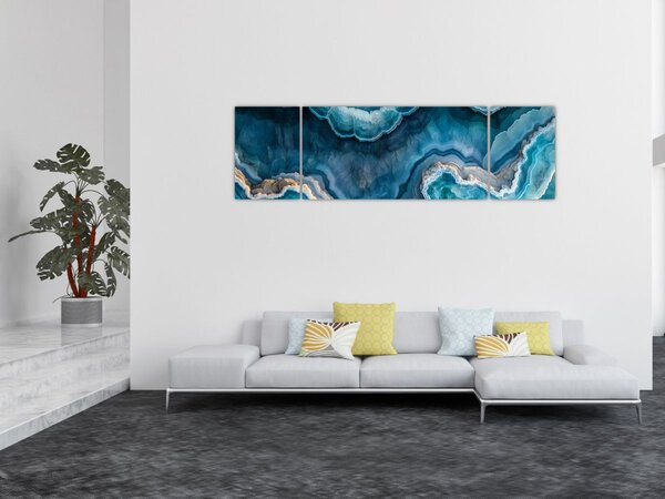 Obraz - Akvamarín detail (170x50 cm)