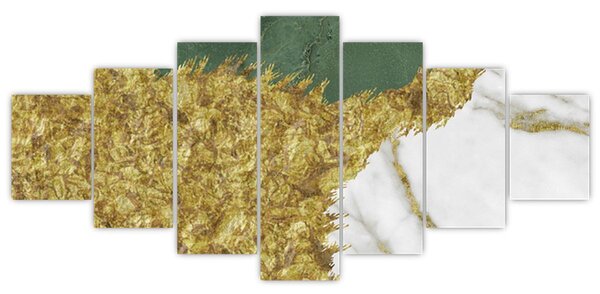 Obraz - Zelený mramor N⁰2 (210x100 cm)