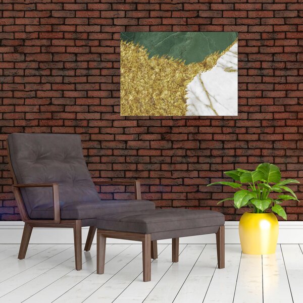 Obraz - Zelený mramor N⁰2 (70x50 cm)