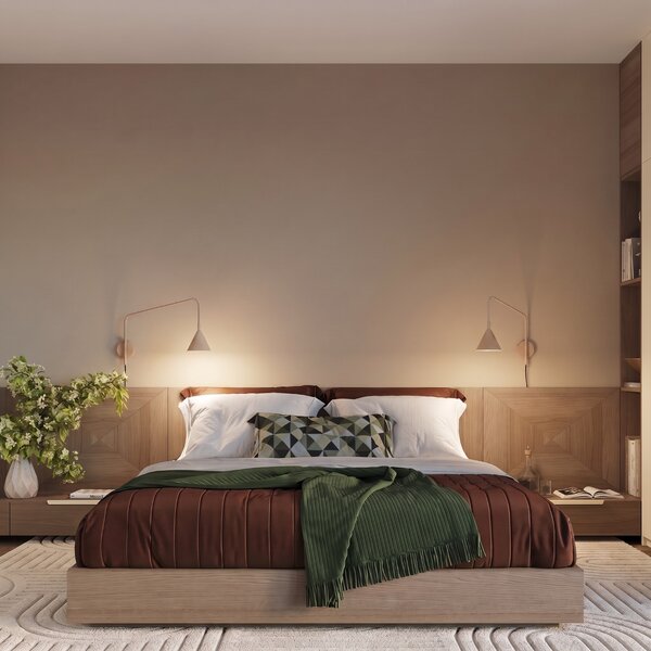 Sollux Lighting Nástěnné svítidlo NOX 1 taupe s vypínačem