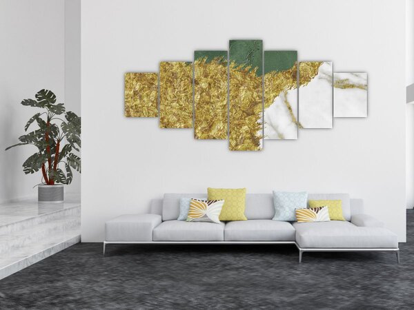 Obraz - Zelený mramor N⁰2 (210x100 cm)