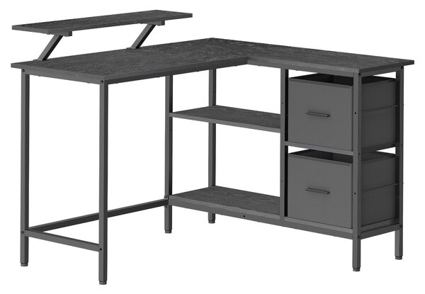 ROHOVÝ PSACÍ STŮL, černá, 115/105/89 cm Boxxx - Online Only psací stoly, Online Only