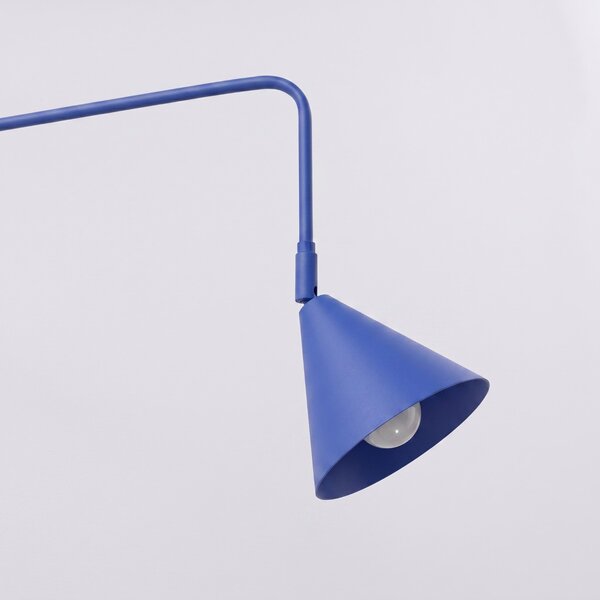 Sollux Lighting Nástěnné svítidlo NOX 1 ultramarín s vypínačem