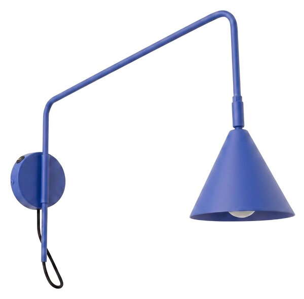 Sollux Lighting Nástěnné svítidlo NOX 1 ultramarín s vypínačem