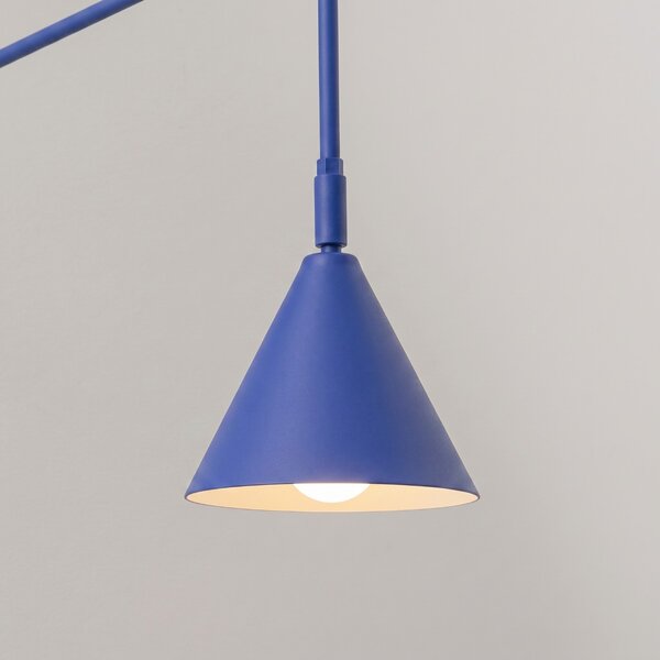 Sollux Lighting Nástěnné svítidlo NOX 1 ultramarín s vypínačem