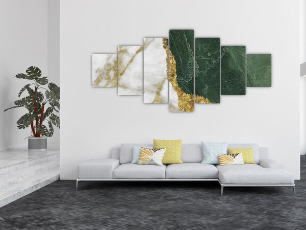 Obraz - Zelený mramor N⁰3 (210x100 cm)