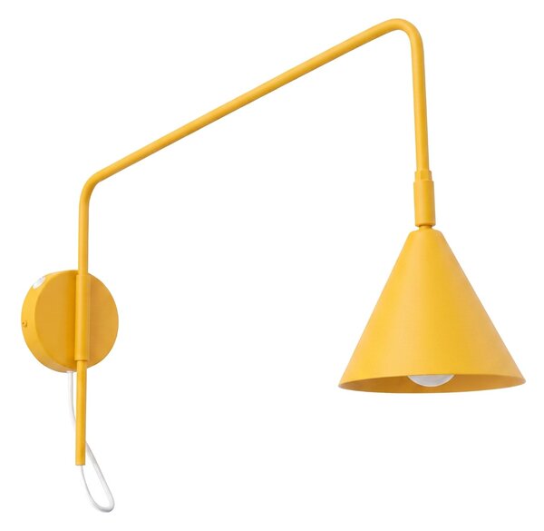 Sollux Lighting Nástěnné svítidlo NOX 1 žluté s vypínačem