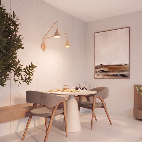 Sollux Lighting Nástěnné svítidlo NOX 2 zlaté s vypínačem