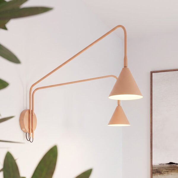 Sollux Lighting Nástěnné svítidlo NOX 2 zlaté s vypínačem
