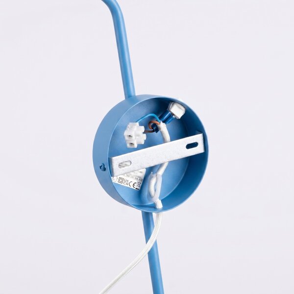 Sollux Lighting Nástěnné svítidlo NOX 1 světle modré s vypínačem