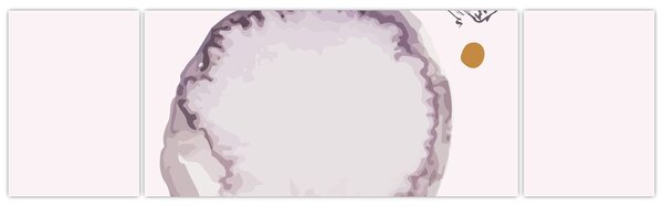 Obraz - Fialový minimalismus N⁰4 (170x50 cm)