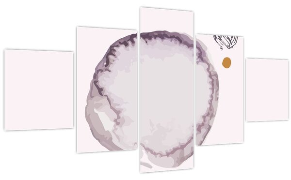 Obraz - Fialový minimalismus N⁰4 (125x70 cm)