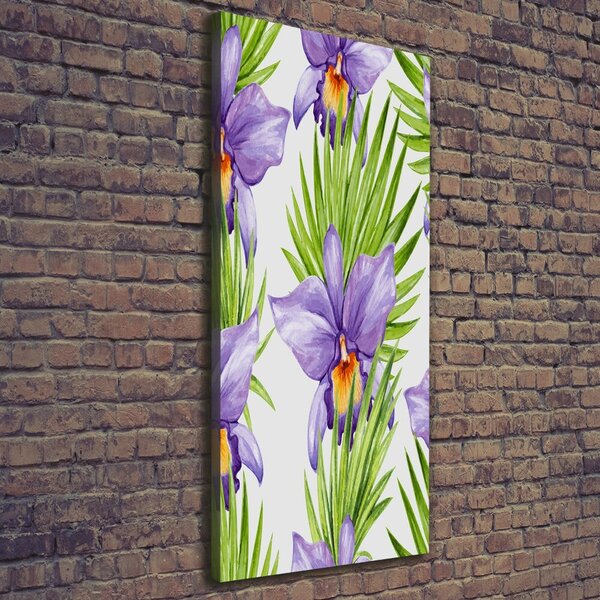 Vertikální Foto obraz na plátně Orchidej a palmy ocv-104930061