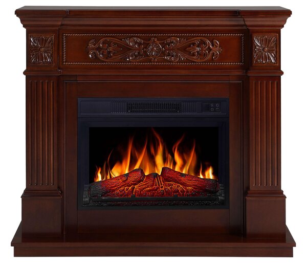 ArtiFlame Elektrický krb Toscana AF23S Elektrický stojící krb s ohřevem 1800W realistický efekt plamene LED osvětlení dálkové ovládání časovač Russet