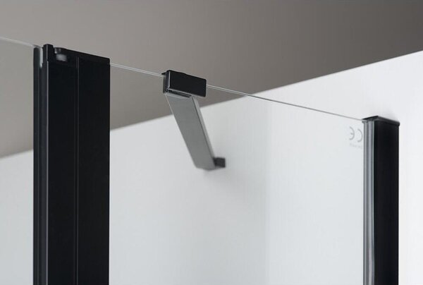 Sprchový kout ZOOM LINE BLACK čtvercový 900x900 mm, čiré sklo