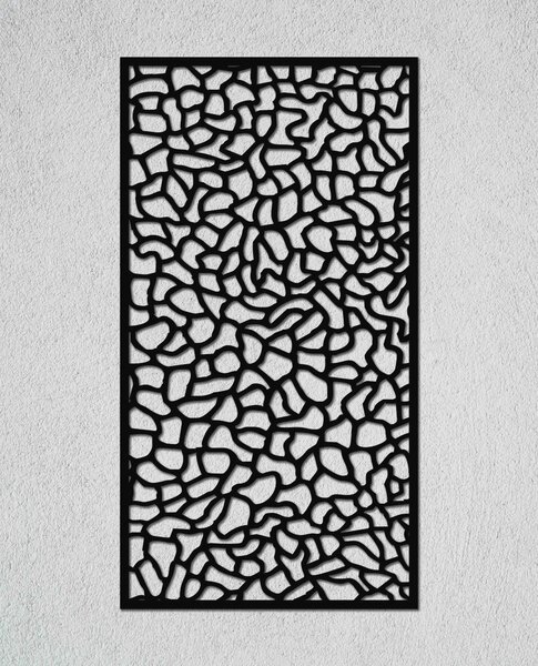 Mozaika Velikost: 30 cm, Barva pozadí: Bez pozadí, Barva obrysu: Černá