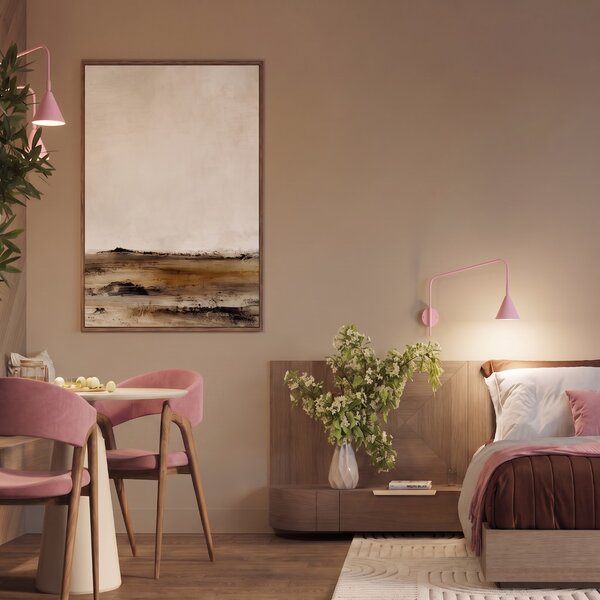 Sollux Lighting Nástěnné svítidlo NOX 2 růžové s vypínačem