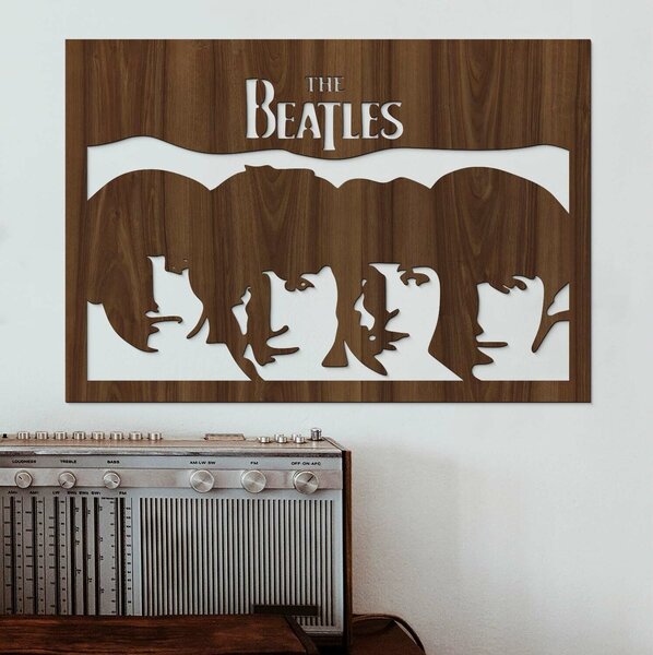 DUBLEZ | Dřevěný obraz na stěnu - The Beatles | Obraz