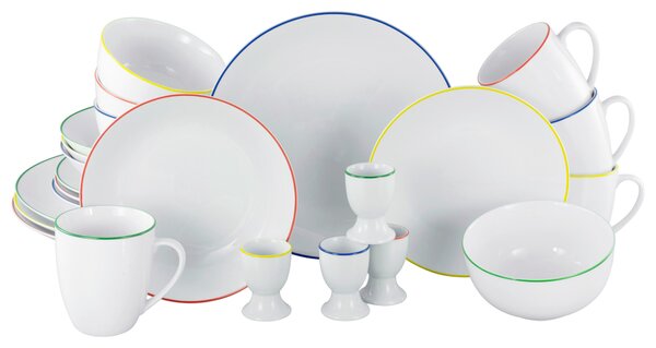 KOMBINOVANÁ SOUPRAVA, 24dílné, porcelán Creatable - Online Only nádobí, Online Only