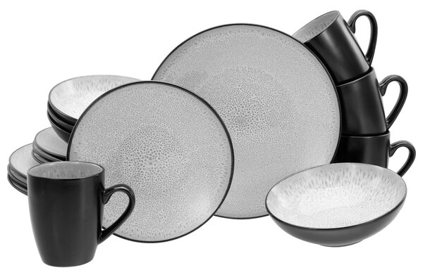KOMBINOVANÁ SOUPRAVA, 16dílné, kamenina Creatable - Online Only nádobí, Online Only