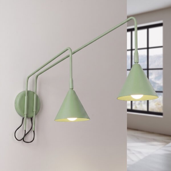 Sollux Lighting Nástěnné svítidlo NOX 2 šalvějové s vypínačem
