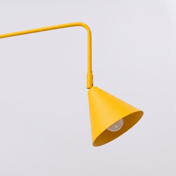 Sollux Lighting Nástěnné svítidlo NOX 2 žluté s vypínačem