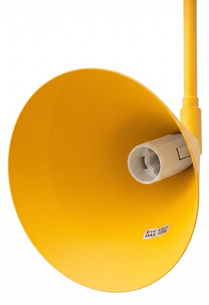 Sollux Lighting Nástěnné svítidlo NOX 2 žluté s vypínačem