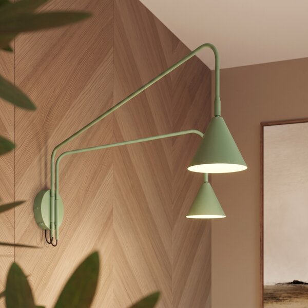 Sollux Lighting Nástěnné svítidlo NOX 2 šalvějové s vypínačem