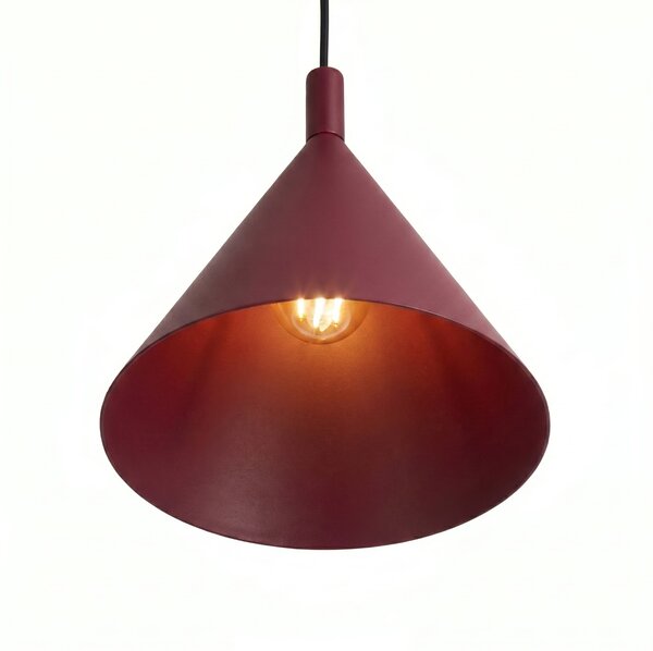 Sollux Lighting Závěsné svítidlo NOX 25 bordó