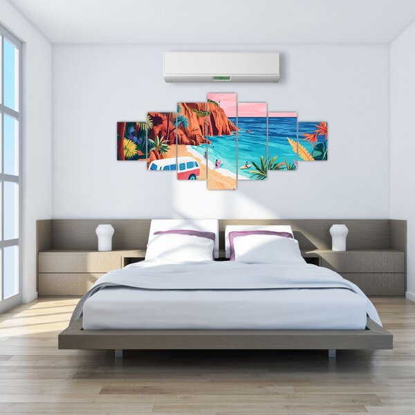 Obraz - Karavan u oceánu (210x100 cm)