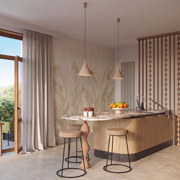 Sollux Lighting Závěsné svítidlo NOX 25 taupe