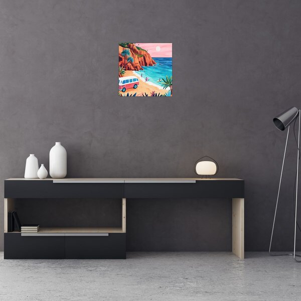 Obraz - Karavan u oceánu (30x30 cm)
