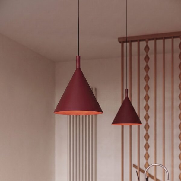 Sollux Lighting Závěsné svítidlo NOX 25 bordó