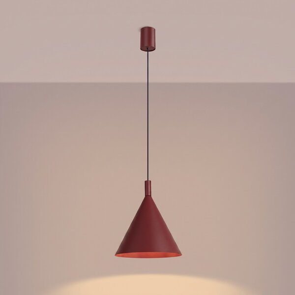 Sollux Lighting Závěsné svítidlo NOX 25 bordó