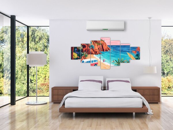 Obraz - Karavan u oceánu (210x100 cm)
