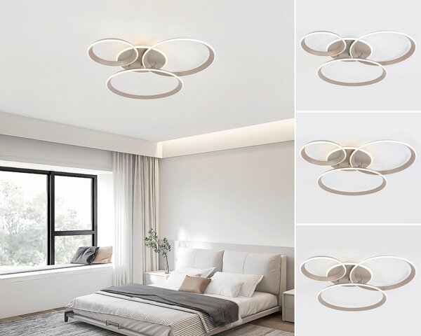 STROPNÍ LED SVÍTIDLO, 96/84/10 cm Dieter Knoll - Stropní svítidla