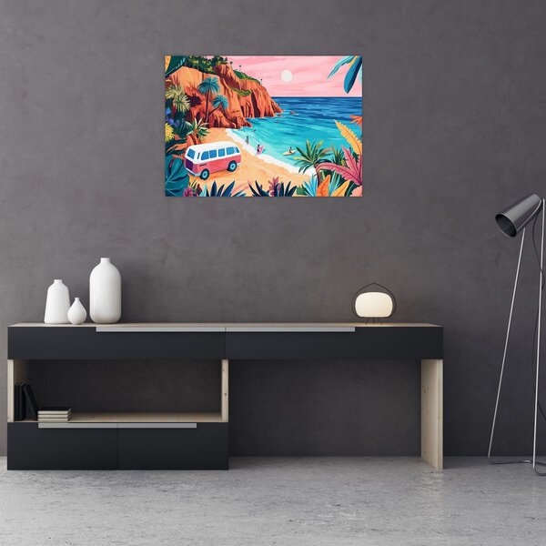 Obraz - Karavan u oceánu (70x50 cm)