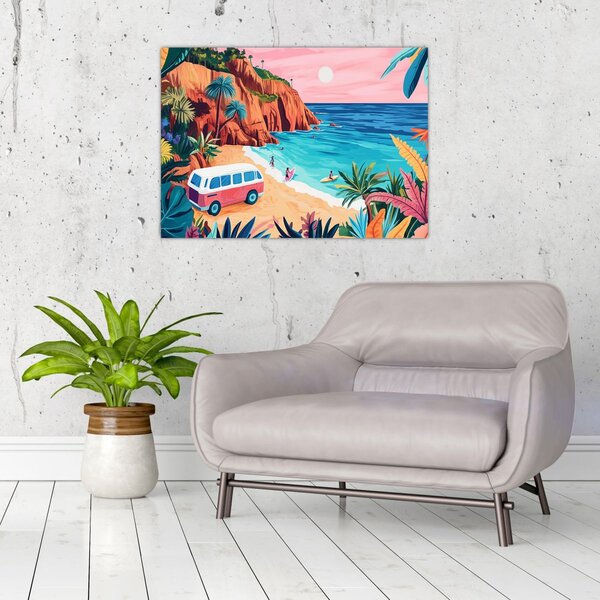 Obraz - Karavan u oceánu (70x50 cm)