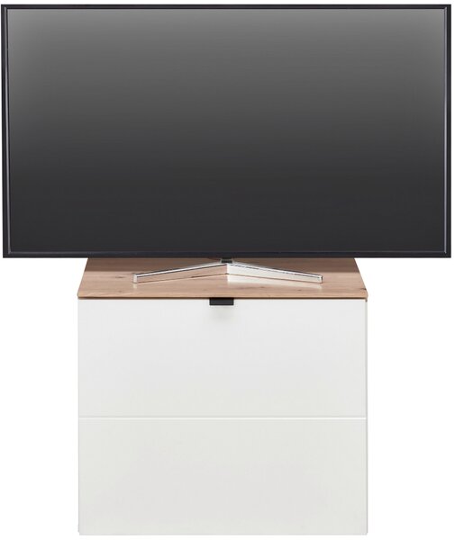 KOMODA POD TELEVIZI, bílá, dub artisan, 60/62/44 cm Hom`in - Komody bílé