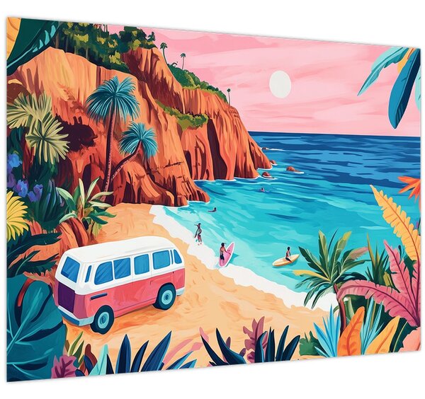 Obraz - Karavan u oceánu (70x50 cm)