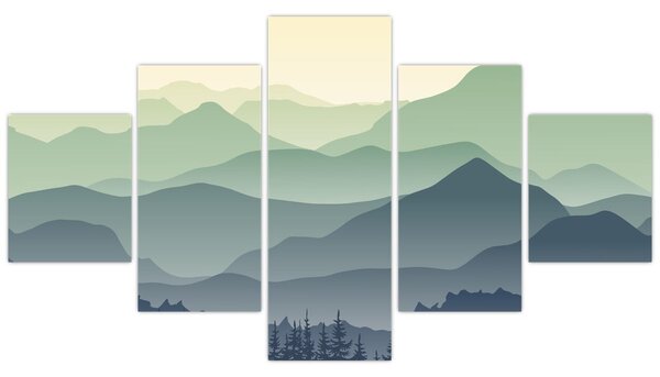 Obraz - Forest Mountain (125x70 cm)
