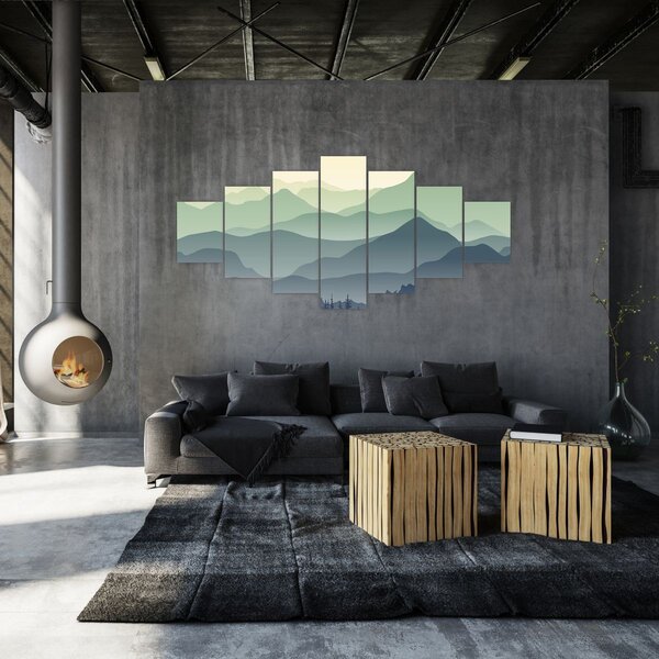 Obraz - Forest Mountain (210x100 cm)
