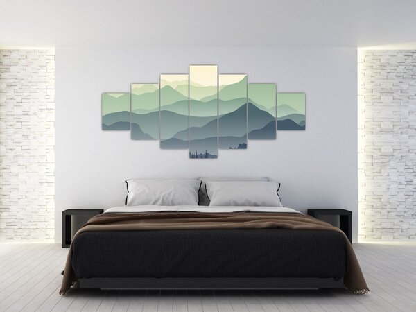 Obraz - Forest Mountain (210x100 cm)