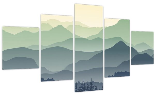 Obraz - Forest Mountain (125x70 cm)