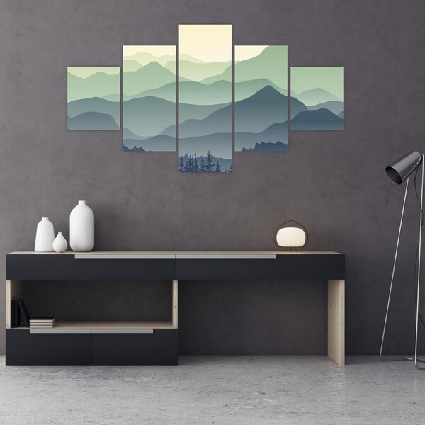 Obraz - Forest Mountain (125x70 cm)