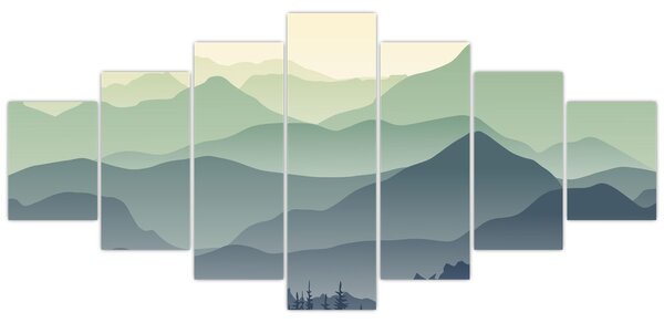 Obraz - Forest Mountain (210x100 cm)