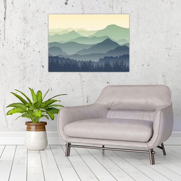 Obraz - Forest Mountain (70x50 cm)